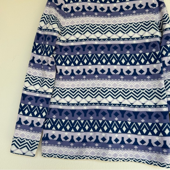 Duluth Trading Frost Lake Fairisle Mock Neck Winter Pullover S - Picture 5 of 7